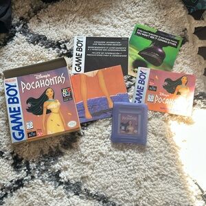 Pocahontas Gameboy Game with original packaging